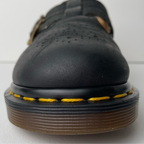 Vintage Dr. Martens Black MIE 8065 Leather Double Strap Mary Janes UK 4 - Picture 7 of 16
